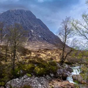 Corrour, Glencoe, Highlands, Landscape, Morning, Scotland, Spring, Sunrise, Waterfall