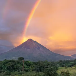 Arenal Volcano National Park, Costa Rica, Rainbow